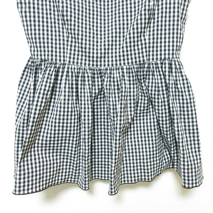 フォクシーニューヨーク EMPIRE CHECK ノースリーブブラウス