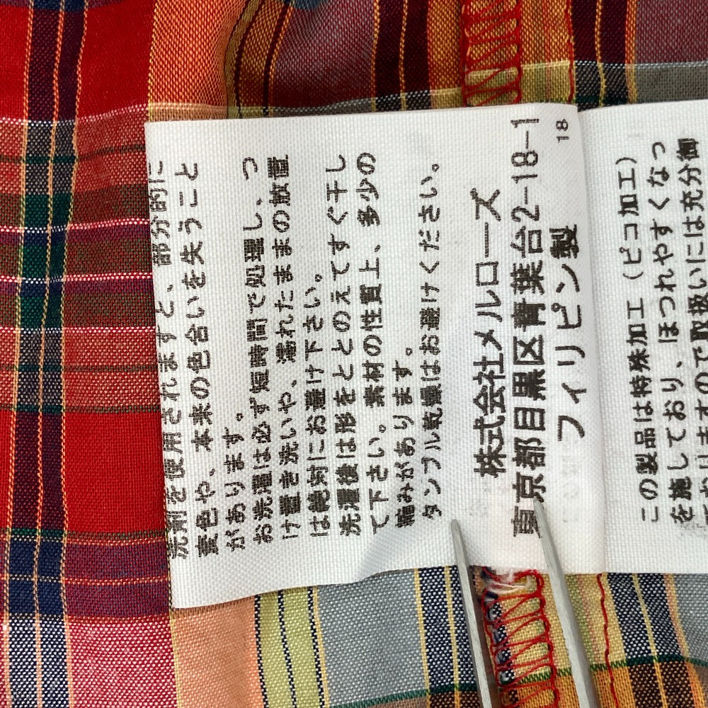ピンクハウス フリルチェックプルオーバーブラウス