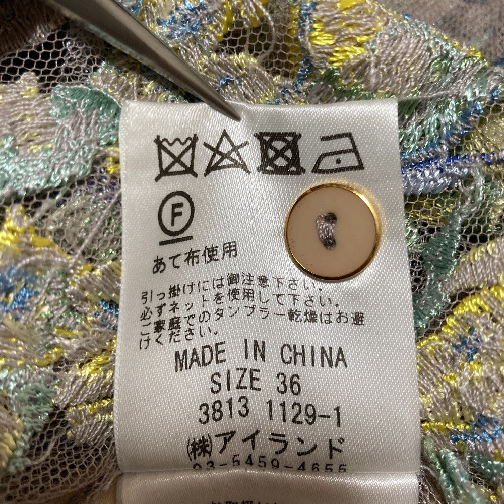 ダイアグラムグレースコンチネンタル フラワーチュール刺繍ガウン