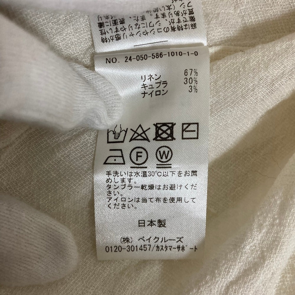 エーピーストゥディオ リネンロングスリーブシャツ