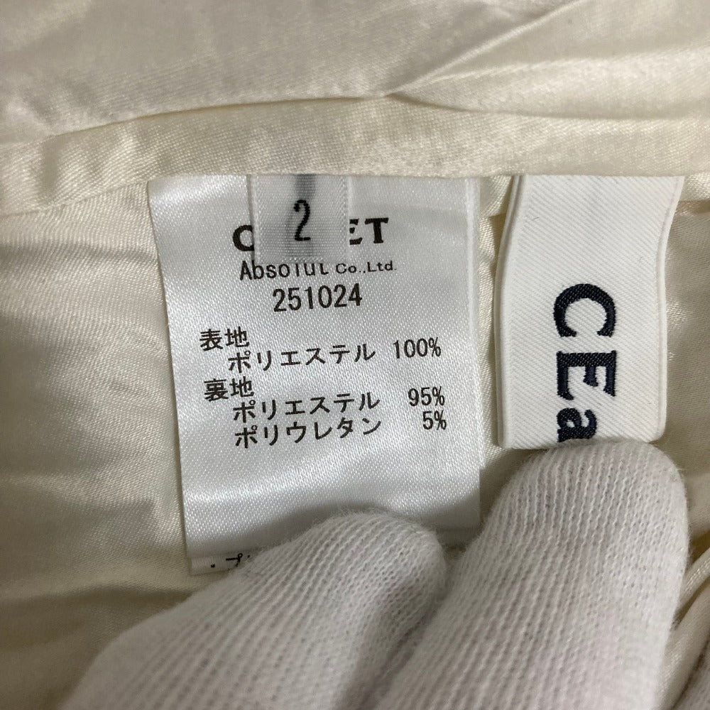 CEaRETシークレットプリーツノースリーブブラウス