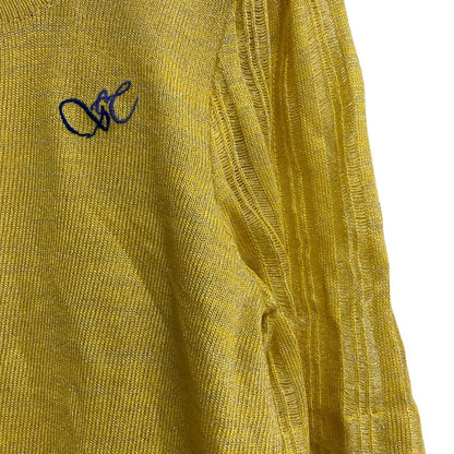 トヨコサイトウ 刺繍シアースリーブニットカットソー