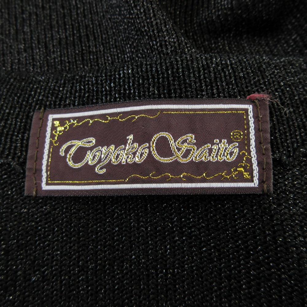 トヨコサイトウ 刺繍ニットカットソー