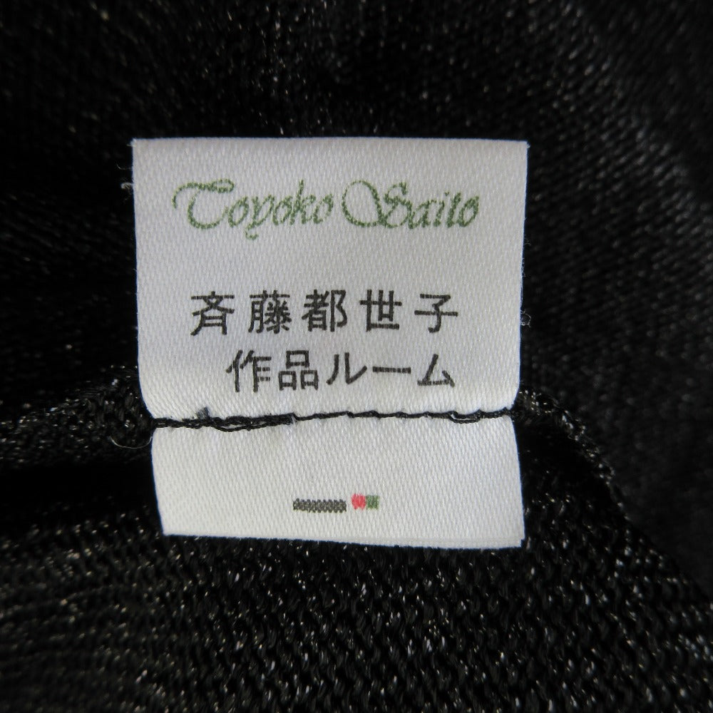 トヨコサイトウ 刺繍ニットカットソー