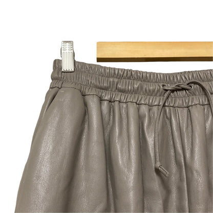 エムエスジーエム エコレザークロップドパンツ