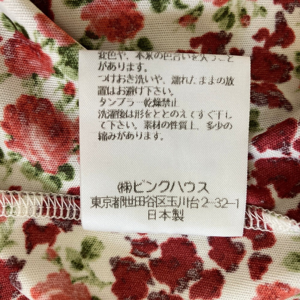 ピンクハウス フラワープリントノースリーブブラウスカーディガンセット