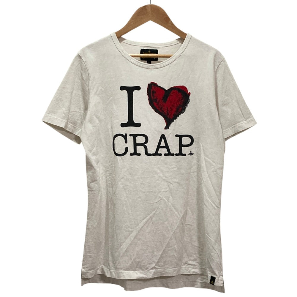 ヴィヴィアンウエストウッドアングロマニア I Love Crap コットンTシャツ