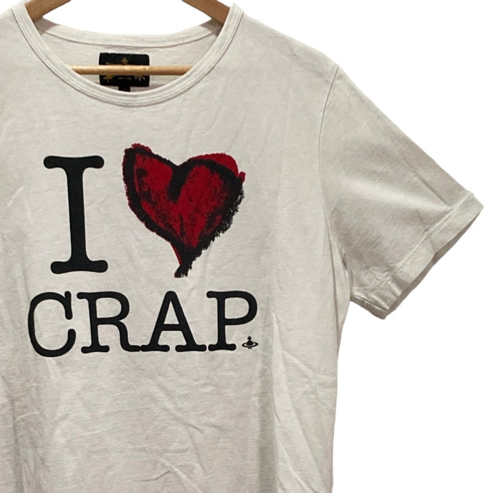 ヴィヴィアンウエストウッドアングロマニア I Love Crap コットンTシャツ