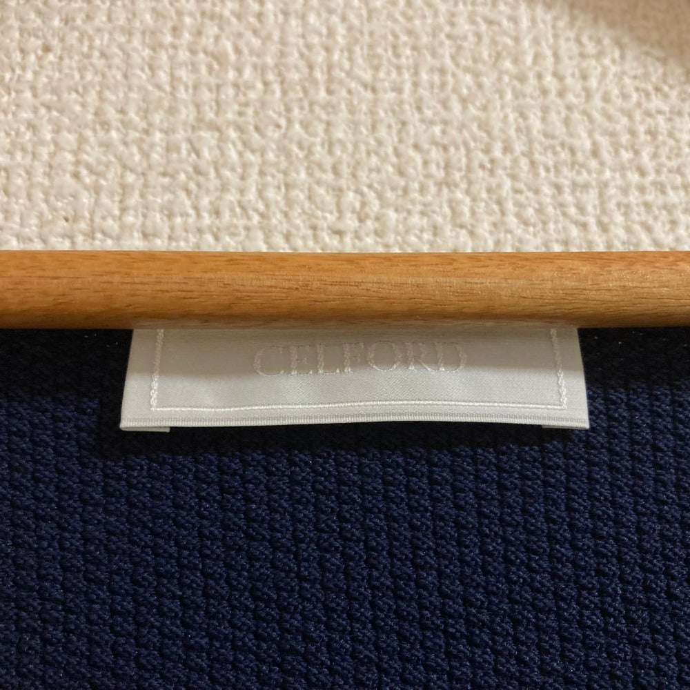 セルフォード 刺繍入りスクエアネックニットプルオーバー