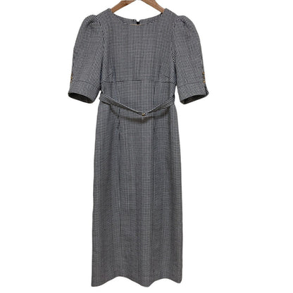 ハーリップトゥ Lady Checkered Belted Midi Dress ワンピース