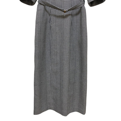 ハーリップトゥ Lady Checkered Belted Midi Dress ワンピース