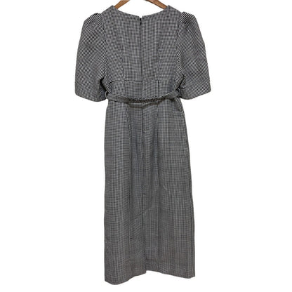 ハーリップトゥ Lady Checkered Belted Midi Dress ワンピース