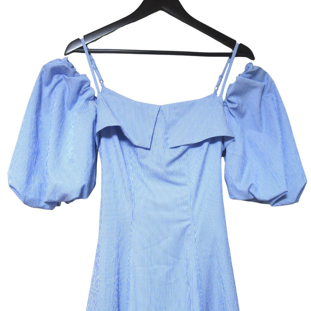 ハーリップトゥ Papillon Stripe Shirt Dress ワンピース
