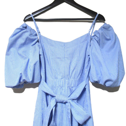 ハーリップトゥ Papillon Stripe Shirt Dress ワンピース