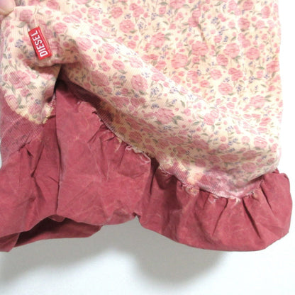 ディーゼル Treated double-layer skirt with puffy hem ニットスカート