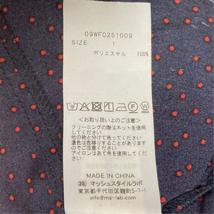 ミラオーウェン ジョーゼットドットナローワンピース