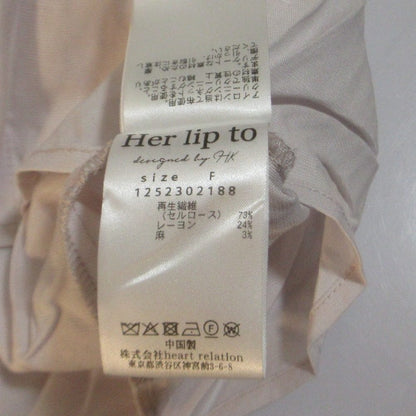 ハーリップトゥ Linen-Blendシャツ