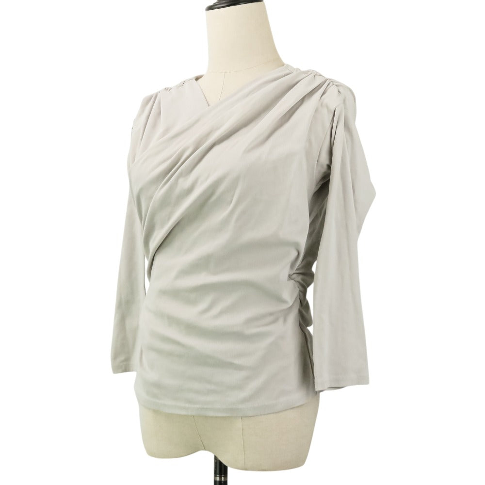 ハーリップトゥ Asymmetric Cotton-blend ジャージートップス