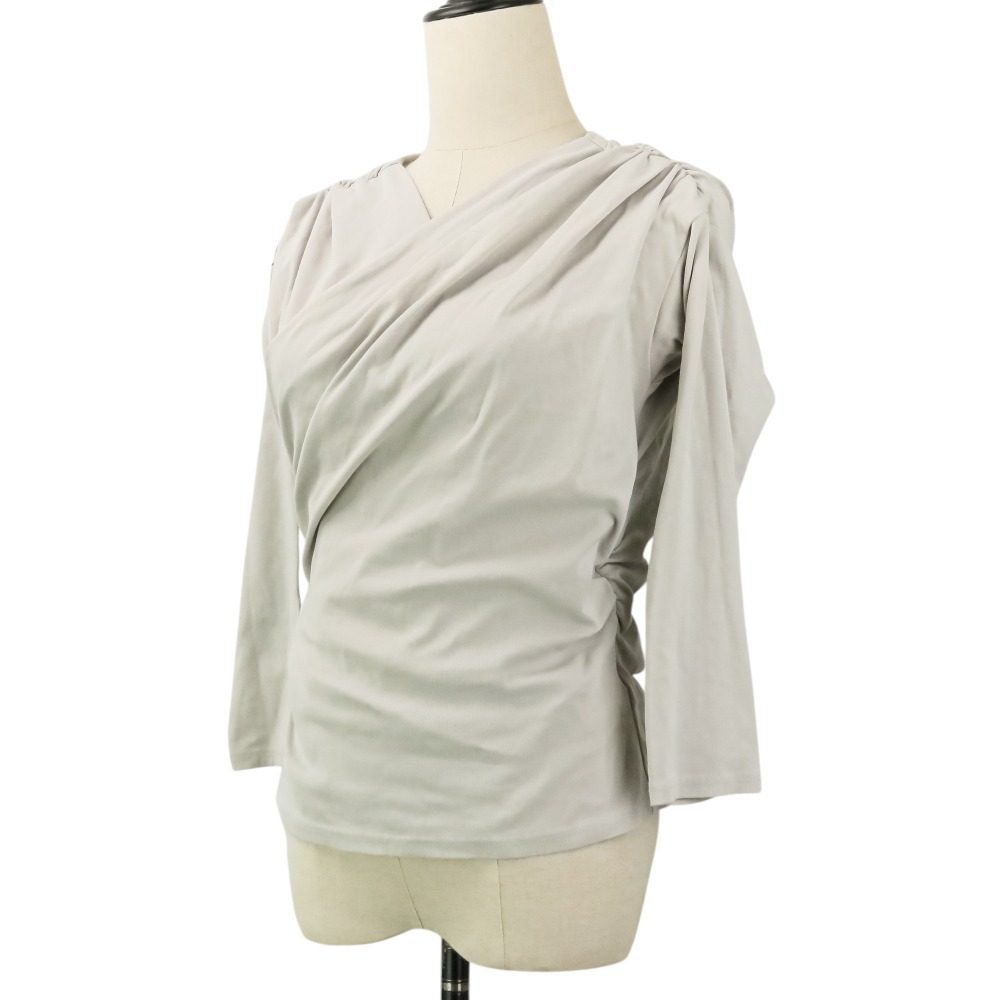 ハーリップトゥ Asymmetric Cotton-blend ジャージートップス
