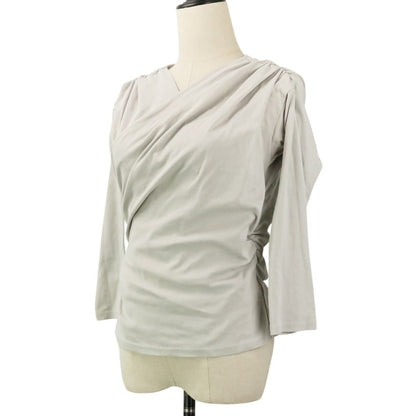 ハーリップトゥ Asymmetric Cotton-blend ジャージートップス