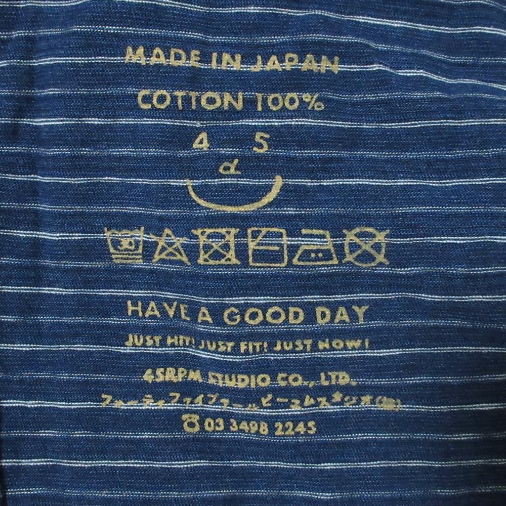 フォーティファイブアール インディゴボーダーワンピース