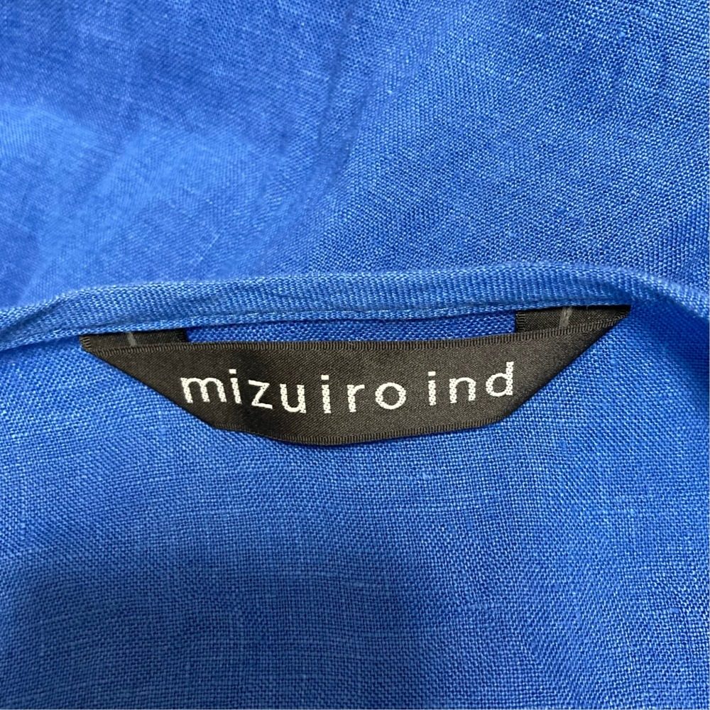 ミズイロインド リネンロングカーディガン