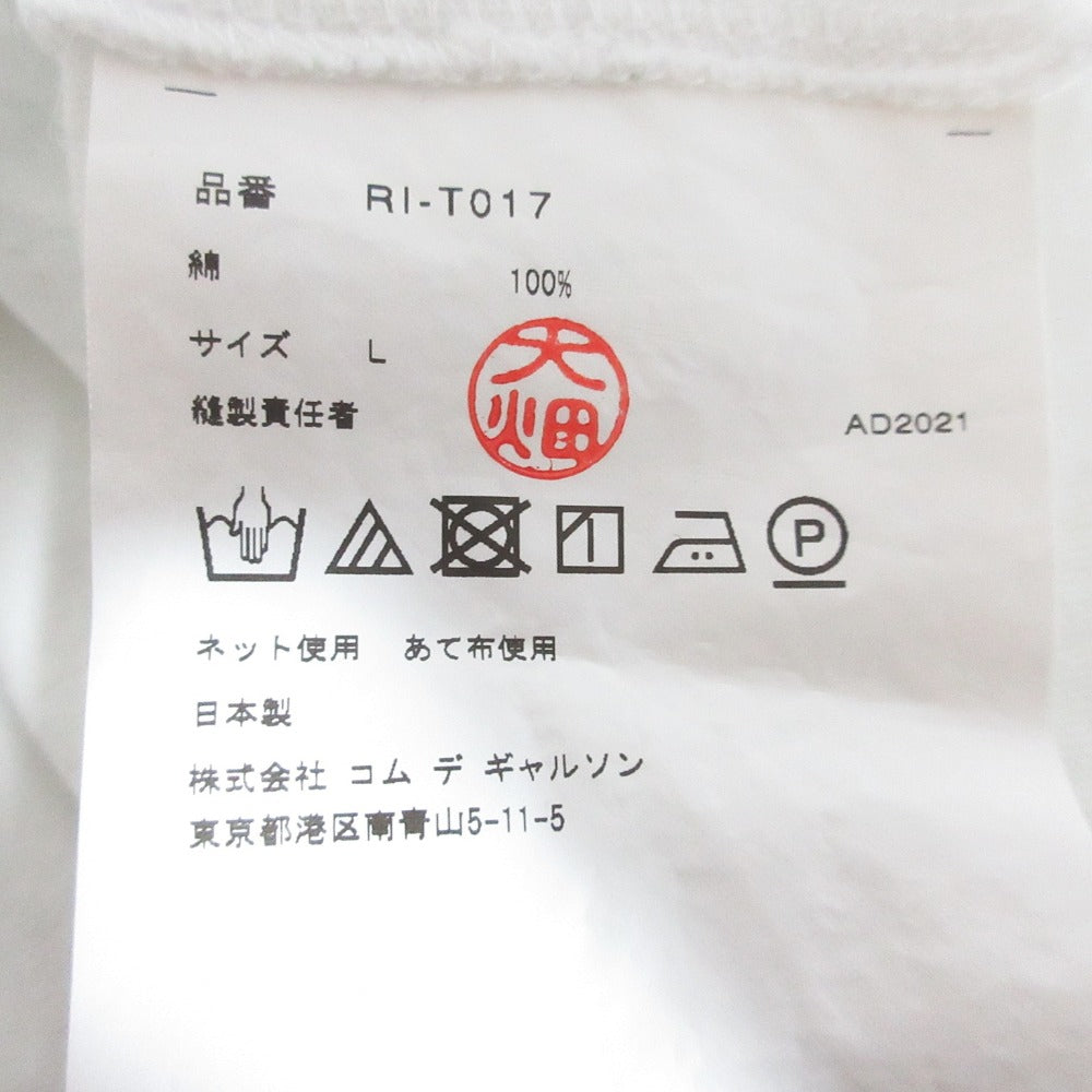 コムデギャルソン フラワーコサージュTシャツ