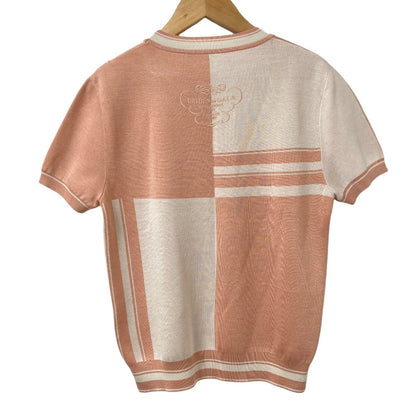 エルメス En Desordre Finesse シルク半袖ニットトップス