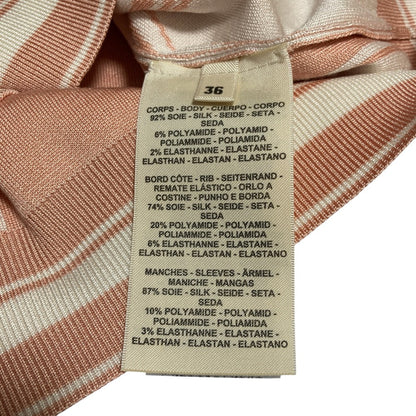 エルメス En Desordre Finesse シルク半袖ニットトップス