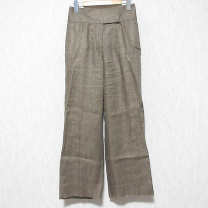 カオス リネンヘリンボンストレートパンツ