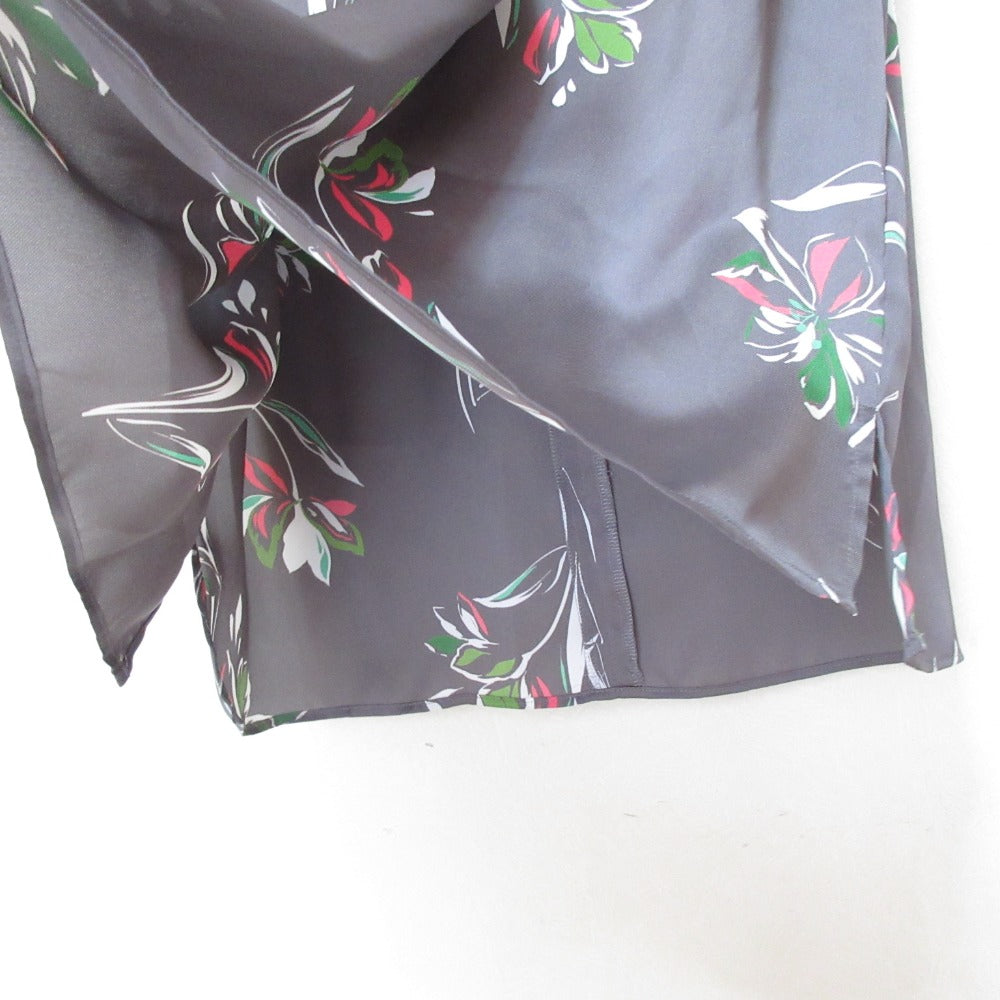 ユナイテッドアローズ フラワープリントノースリーブブラウスパンツセットアップ