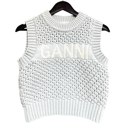 ガニー Textured Cotton Pointelle ニットベスト