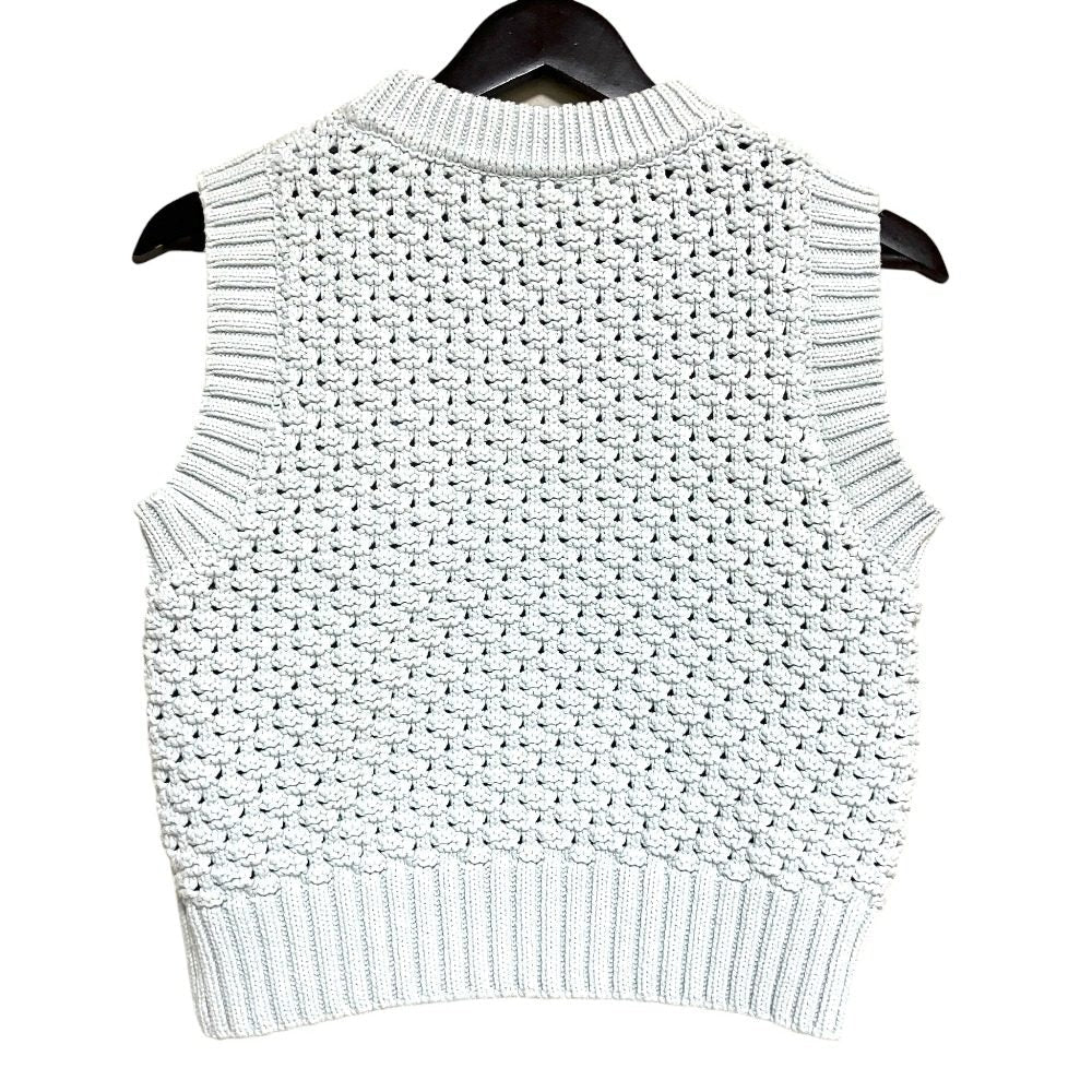 ガニー Textured Cotton Pointelle ニットベスト