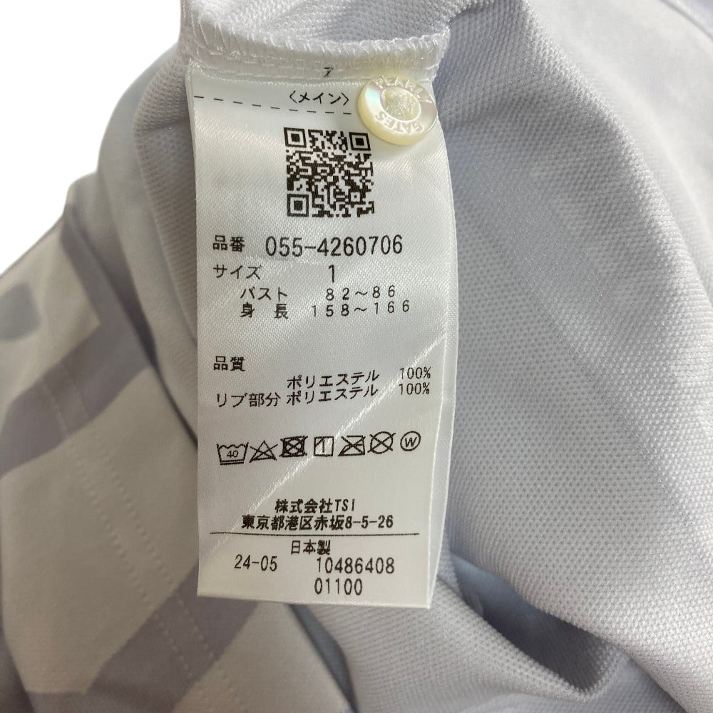 パーリーゲイツ 24AW PGボーダーロゴジャガード コットン ポロシャツ