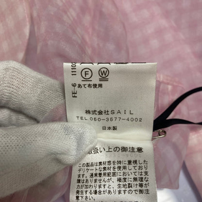 セブンテンバイミホカワヒト シアースカラップブラウス