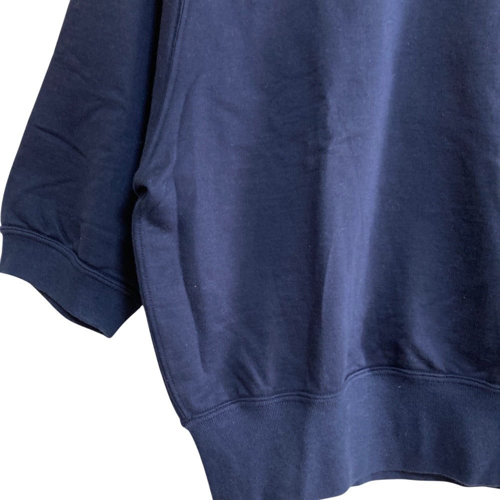 オーラリー ELASTIC HIGH GAUGE SWEAT ハーフスリーブプルオーバー