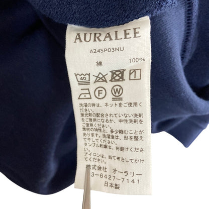 オーラリー ELASTIC HIGH GAUGE SWEAT ハーフスリーブプルオーバー