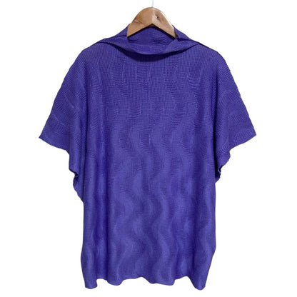 ミーイッセイミヤケ WAVE KNIT STRETCH PLEATS カットソー