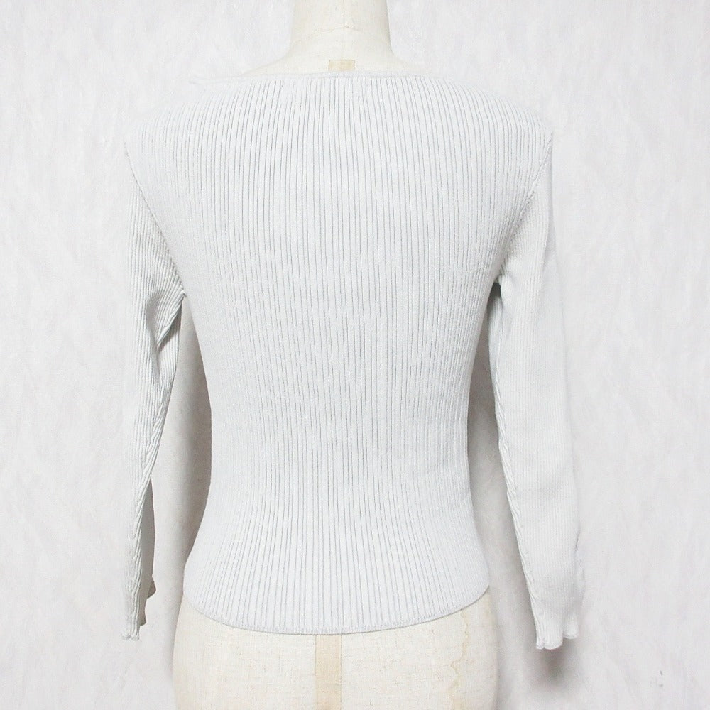 ハーリップトゥ Twist Cut-Out Rib Knit トップス