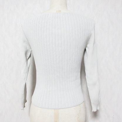 ハーリップトゥ Twist Cut-Out Rib Knit トップス