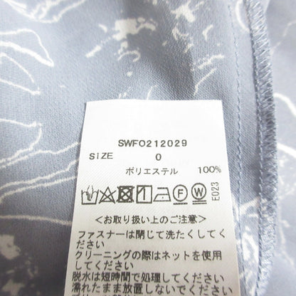 スナイデル マーブルフラワーシフォンワンピース