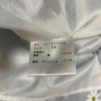 エムズグレイシー フラワーストライプシフォンシャツワンピース