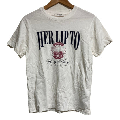 ハーリップトゥ Classic Cherry コットンTシャツ