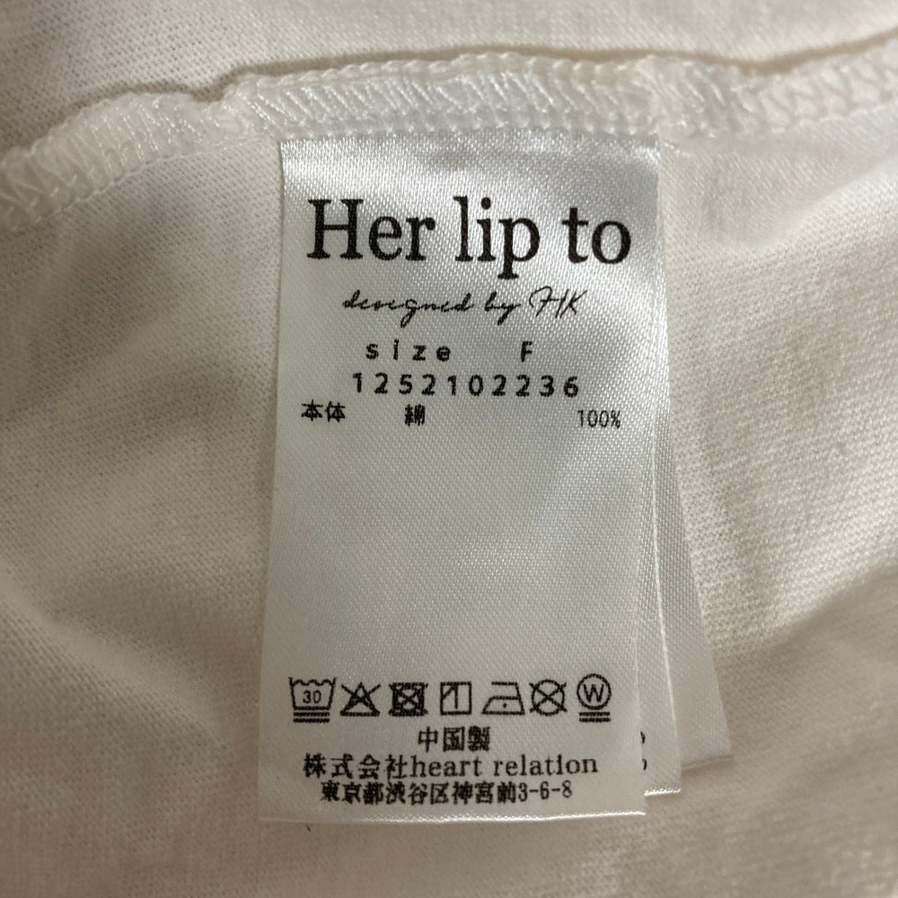 ハーリップトゥ Classic Cherry コットンTシャツ