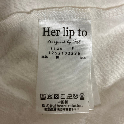 ハーリップトゥ Classic Cherry コットンTシャツ