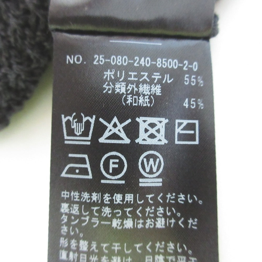 ノーブル ペーパーヤーンカノコショートVネックカーディガン