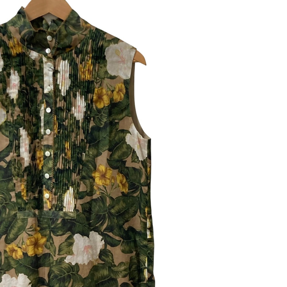 インゲボルグ ボタニカルフラワープリントプリーツワンピース