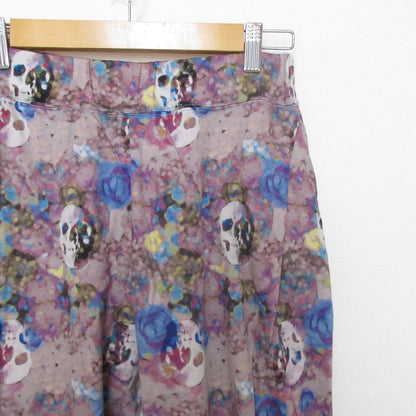 ヒステリックグラマー スカルフラワープリントストレッチイージーパンツ