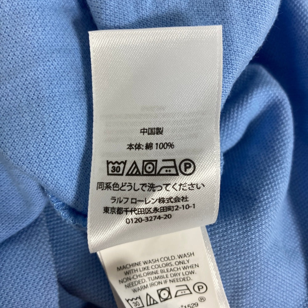 ポロラルフローレン ロゴ刺繍コットンポロシャツ
