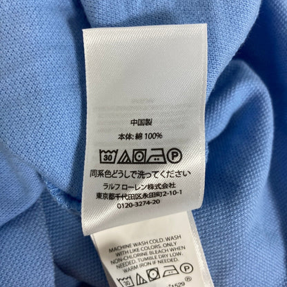 ポロラルフローレン ロゴ刺繍コットンポロシャツ